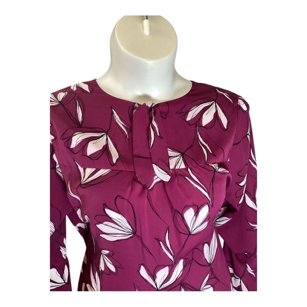 Plus Size, 41 Hawthorn Purple Fitted 3/4 Sleeve Blouse, Size 2X - Picture 4 of 11